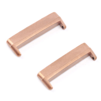 For Fitbit Versa 4 / Sense 2 1 Pair Universal Metal Watch Band Connectors(Rose Gold)-garmade.com