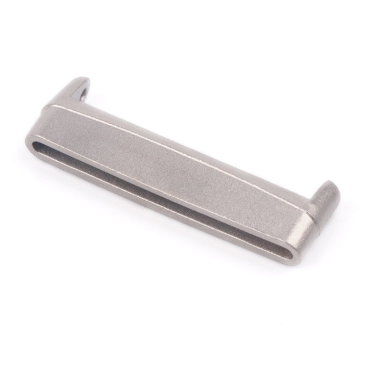 For Fitbit Versa 4 / Sense 2 1 Pair Universal Metal Watch Band Connectors(Silver)-garmade.com