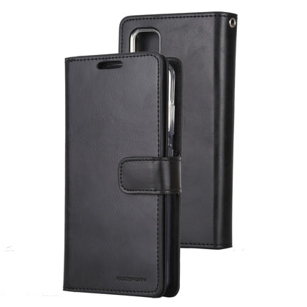 For Galaxy S20 Plus GOOSPERY Mansoor Series Crazy Horse Texture Horizontal Flip Leather Case With Bracket & Card Slot & Wallet(Black)-garmade.com
