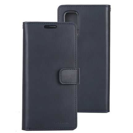 For Galaxy S20 Plus GOOSPERY Mansoor Series Crazy Horse Texture Horizontal Flip Leather Case With Bracket & Card Slot & Wallet(Navy Blue)-garmade.com