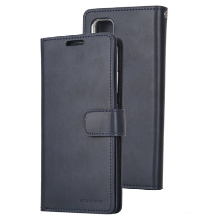 For Galaxy S20 Plus GOOSPERY Mansoor Series Crazy Horse Texture Horizontal Flip Leather Case With Bracket & Card Slot & Wallet(Navy Blue)-garmade.com