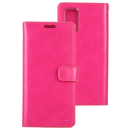 For Galaxy S20 Plus GOOSPERY Mansoor Series Crazy Horse Texture Horizontal Flip Leather Case With Bracket & Card Slot & Wallet(Rose Red)-garmade.com