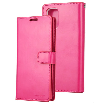 For Galaxy S20 Plus GOOSPERY Mansoor Series Crazy Horse Texture Horizontal Flip Leather Case With Bracket & Card Slot & Wallet(Rose Red)-garmade.com