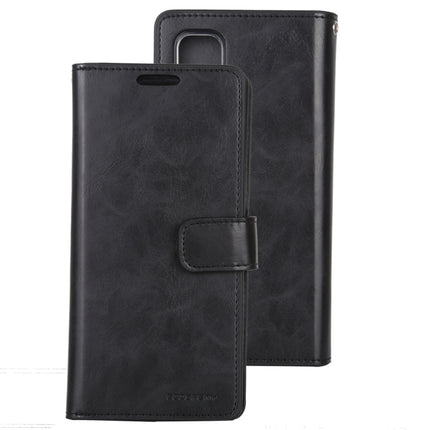 For Galaxy S20 Ultra GOOSPERY Mansoor Series Crazy Horse Texture Horizontal Flip Leather Case With Bracket & Card Slot & Wallet(Black)-garmade.com