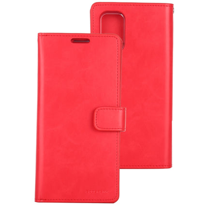 For Galaxy S20 Ultra GOOSPERY Mansoor Series Crazy Horse Texture Horizontal Flip Leather Case With Bracket & Card Slot & Wallet(Red)-garmade.com