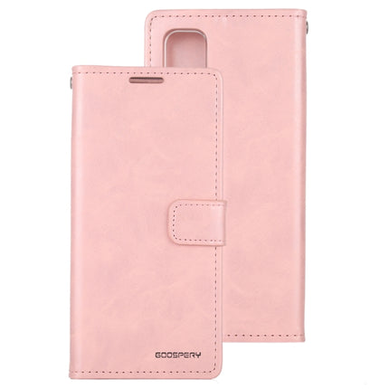 For Galaxy S20 Ultra GOOSPERY BLUE MOON DIARY Crazy Horse Texture Horizontal Flip Leather Case With Bracket & Card Slot & Wallet(Pink)-garmade.com