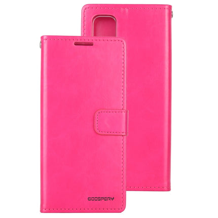 For Galaxy S20 Ultra GOOSPERY BLUE MOON DIARY Crazy Horse Texture Horizontal Flip Leather Case With Bracket & Card Slot & Wallet(Rose Red)-garmade.com