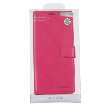 For Galaxy S20 Ultra GOOSPERY BLUE MOON DIARY Crazy Horse Texture Horizontal Flip Leather Case With Bracket & Card Slot & Wallet(Rose Red)-garmade.com