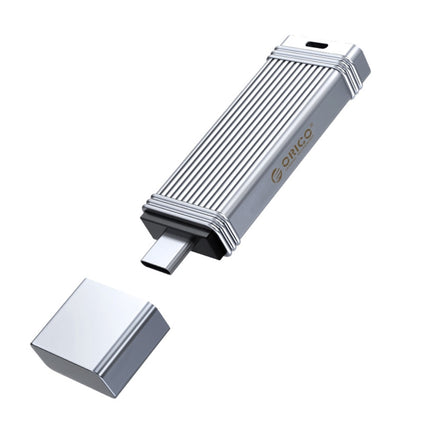 ORICO USB Flash Drive, Read: 100MB/s, Write: 50MB/s, Memory:256GB, Port:Type-C(Silver)-garmade.com