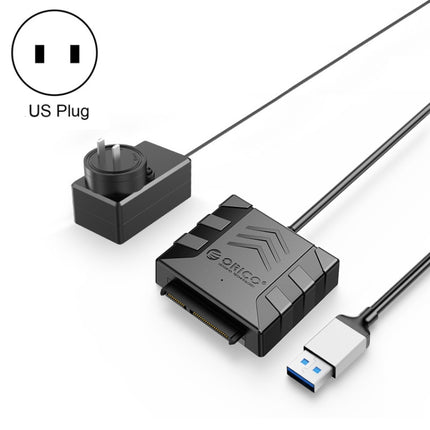 ORICO UTS1 USB 3.0 2.5-inch SATA HDD Adapter with 12V 2A Power Adapter, Cable Length:0.5m(US Plug)-garmade.com