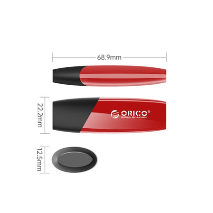 ORCIO USB3.0 U Disk Drive, Read: 100MB/s, Write: 15MB/s, Memory:64GB, Port:USB-A(Red)-garmade.com