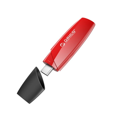 ORCIO USB3.0 U Disk Drive, Read: 100MB/s, Write: 15MB/s, Memory:128GB, Port:Type-C(Red)-garmade.com