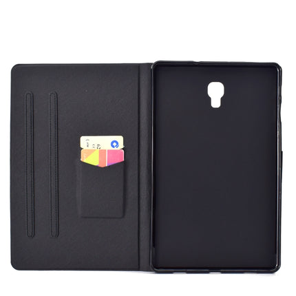 Electric Horizontal Flat Painted Leather Case with Pen Cover & Card Slot & Holder(Pink Horse)-garmade.com