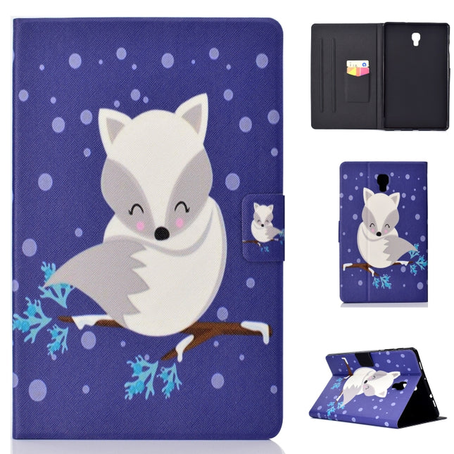 Electric Horizontal Flat Painted Leather Case with Pen Cover & Card Slot & Holder(Arctic Fox)-garmade.com