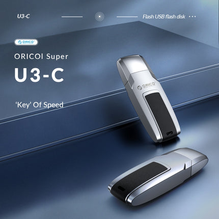 ORICO USB Flash Drive, Read: 100MB/s, Write: 50MB/s, Memory:32GB, Port:USB-A(Silver)-garmade.com