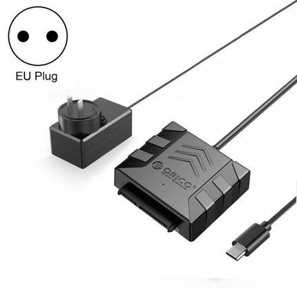 ORICO UTS1 Type-C / USB-C USB 3.0 2.5-inch SATA HDD Adapter with 12V 2A Power Adapter, Cable Length:0.3m(EU Plug)-garmade.com