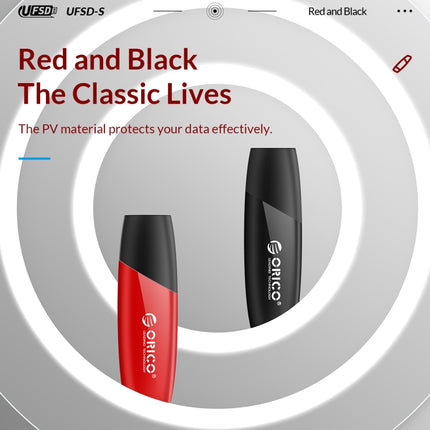 ORICO UFS Flash Drive, Read: 450MB/s, Write: 350MB/s, Memory:128GB, Port:USB-A(Red)-garmade.com