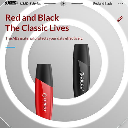 ORICO USB Solid State Flash Drive, Read: 520MB/s, Write: 450MB/s, Memory:512GB, Port:USB-A(Red)-garmade.com