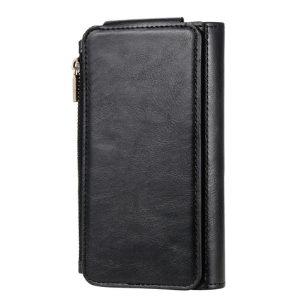 For iPhone 11 Pro Multifunctional Retro Detachable Magnetic Horizontal Flip Leather Case with Card Slots & Holder & Wallet & Photo Frame(Black)-garmade.com