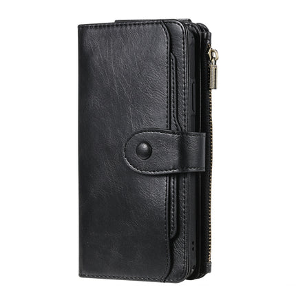 For iPhone 11 Pro Max Multifunctional Retro Detachable Magnetic Horizontal Flip Leather Case with Card Slots & Holder & Wallet & Photo Frame(Black)-garmade.com