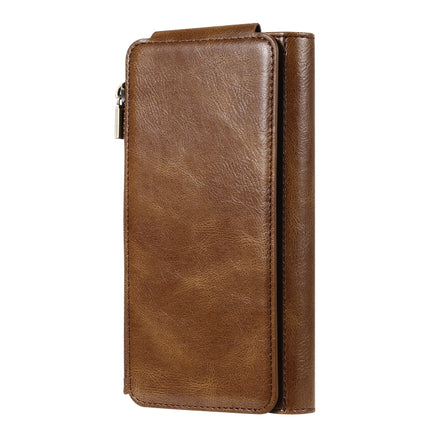 For iPhone 11 Pro Max Multifunctional Retro Detachable Magnetic Horizontal Flip Leather Case with Card Slots & Holder & Wallet & Photo Frame(Brown)-garmade.com