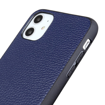 For iPhone 11 Litchi Texture Genuine Leather Folding Protective Case(Black)-garmade.com