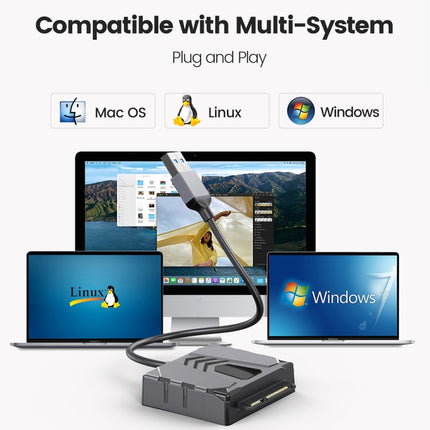 ORICO UTS2 USB 3.0 2.5-inch SATA HDD Adapter, Cable Length:1m-garmade.com