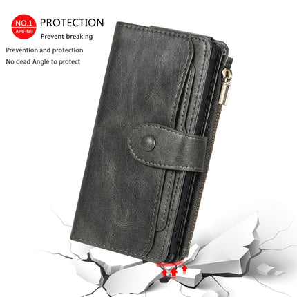 For Galaxy Note 10 Multifunctional Retro Detachable Magnetic Horizontal Flip Leather Case with Card Slots & Holder & Wallet & Photo Frame(Dark Green)-garmade.com