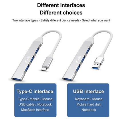 imak 4 in 1 Multifunctional Docking Station HUB, Interface:USB(Silver)-garmade.com