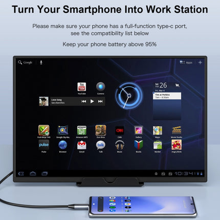 GMK KD4 14 inch HDR 1080P IPS Screen Portable Monitor(US Plug)-garmade.com