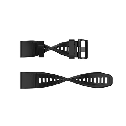 For Garmin Fenix 6 22mm Quick Release Official Texture Wrist Strap Watchband with Plastic Button(White)-garmade.com