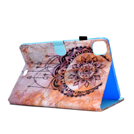 For iPad Pro 11 (2020) Sewing Thread Horizontal Painted Flat Leather Tablet Case with Sleep Function & Pen Cover & Anti Skid Strip & Card Slot & Holder(Dreamcatcher)-garmade.com