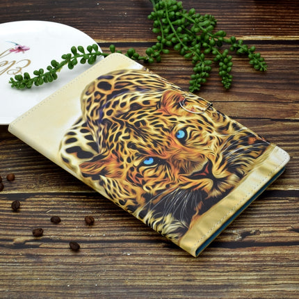For iPad Pro 11 (2020) Sewing Thread Horizontal Painted Flat Leather Tablet Case with Sleep Function & Pen Cover & Anti Skid Strip & Card Slot & Holder(Lion)-garmade.com