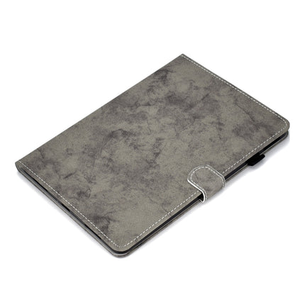 For iPad Pro 11 (2020) Sewing Thread Horizontal Solid Color Flat Leather Tablet Case with Sleep Function & Pen Cover & Anti Skid Strip & Card Slot & Holder(Gray)-garmade.com