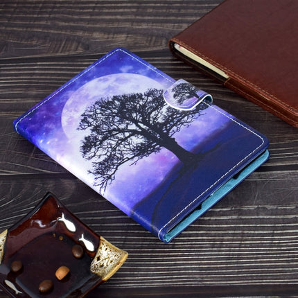 For Galaxy Tab S6 Lite Sewing Thread Horizontal Painted Flat Leather Case with Sleep Function & Pen Cover & Anti Skid Strip & Card Slot & Holder(Life Tree)-garmade.com
