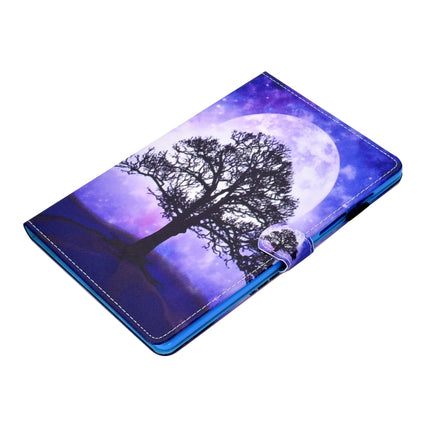 For Galaxy Tab S6 Lite Sewing Thread Horizontal Painted Flat Leather Case with Sleep Function & Pen Cover & Anti Skid Strip & Card Slot & Holder(Life Tree)-garmade.com