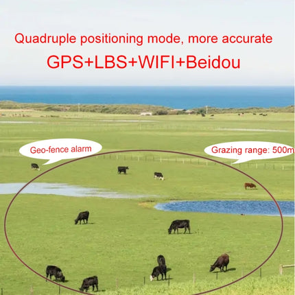 RF-V24 2G Solar GPS Tracking Locator Livestock Tracker with 2G Memory-garmade.com