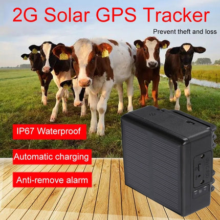 RF-V24 2G Solar GPS Tracking Locator Livestock Tracker with 2G Memory-garmade.com
