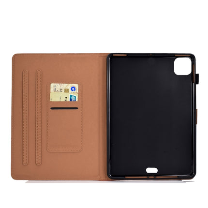 For iPad Pro 11 (2020) Sewing Thread Horizontal Solid Color Flat Leather Tablet Case with Sleep Function & Pen Cover & Anti Skid Strip & Card Slot & Holder(Light Star Green)-garmade.com