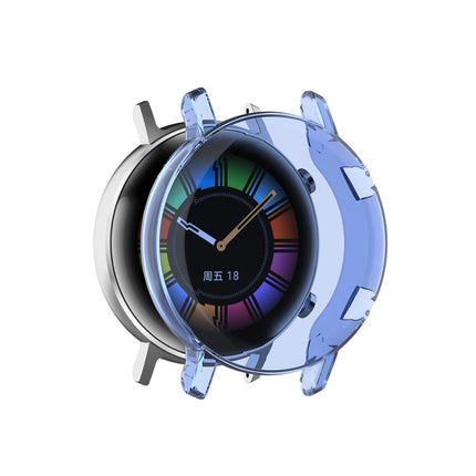 For Huawei Watch GT2 42mm Full Coverage Watch Protective Case with Screen(Transparent Blue)-garmade.com
