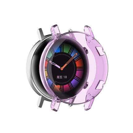 For Huawei Watch GT2 42mm Full Coverage Watch Protective Case with Screen(Transparent Purple)-garmade.com
