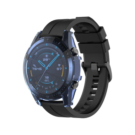 For Huawei Watch GT2 46mm Full Coverage Watch Protective Case with Screen(Transparent Blue)-garmade.com