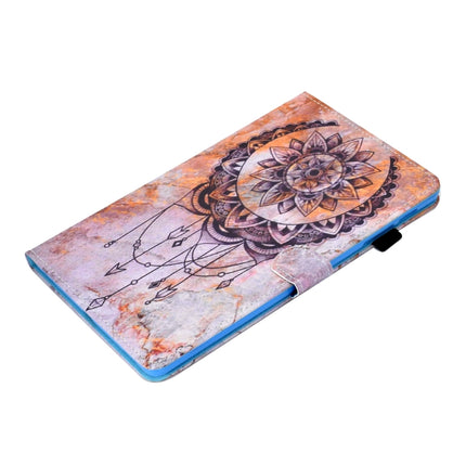 For Galaxy Tab S6 Lite Sewing Thread Horizontal Painted Flat Leather Case with Pen Cover & Anti Skid Strip & Card Slot & Holder(Dreamcatcher)-garmade.com