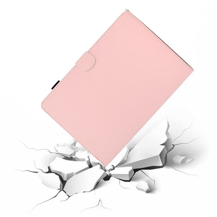 For Galaxy Tab S6 Lite Sewing Thread Horizontal Solid Color Flat Leather Case with Sleep Function & Pen Cover & Anti Skid Strip & Card Slot & Holder(Light Star Pink)-garmade.com