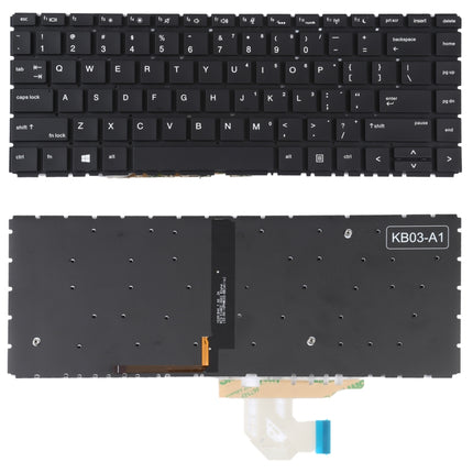 For HP Probook 440 G6 445 G6 440 G7 445 G7 US Version Keyboard with Backlight-garmade.com