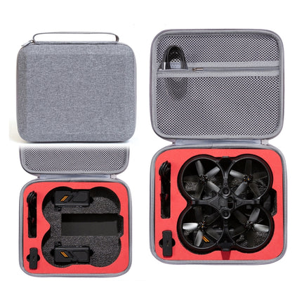 For DJI Avata Drone Body Square Shockproof Hard Case Carrying Storage Bag, Size: 27 x 23 x 10cm(Grey + Red Liner)-garmade.com