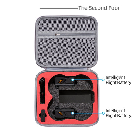 For DJI Avata Drone Body Square Shockproof Hard Case Carrying Storage Bag, Size: 27 x 23 x 10cm(Grey + Red Liner)-garmade.com