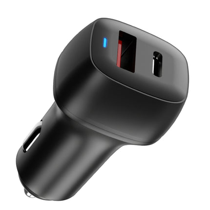 ACC-578 33W USB-C/Type-C+USB Fast Charge Car Charger(White)-garmade.com