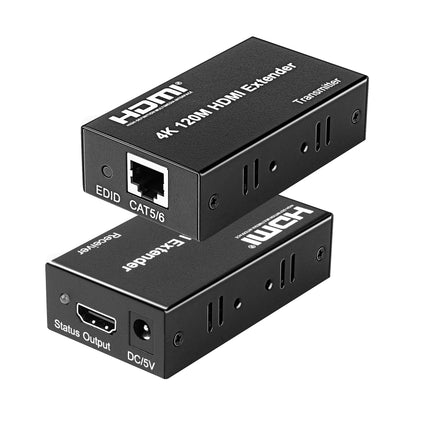 4K HDMI to RJ45 Network Extender, Transmission Distance: 200m(Black)-garmade.com