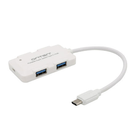Onten OTN-9102 4-port USB3.0 Portable HUB Docking Station(White)-garmade.com